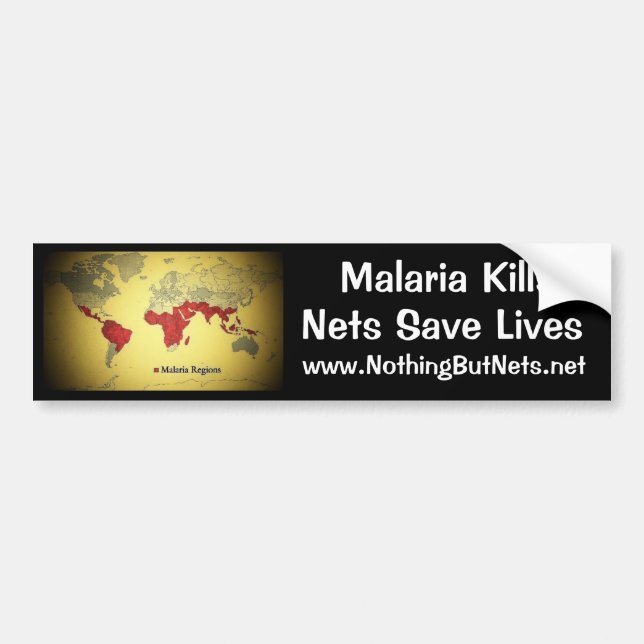 Malaria-Tötungen, Netze retten die Leben Autoaufkleber (Vorne)