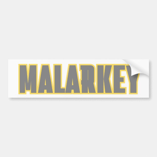 Malarkey Autoaufkleber (Vorne)