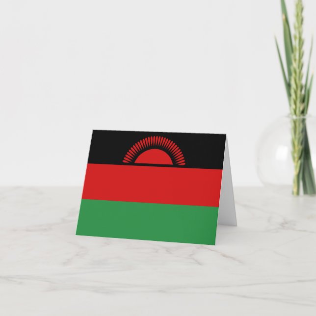 Malawi Flag Notecard Karte (Vorderseite)