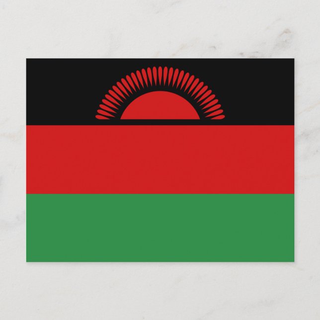 Malawi Flag Postcard Postkarte (Vorderseite)