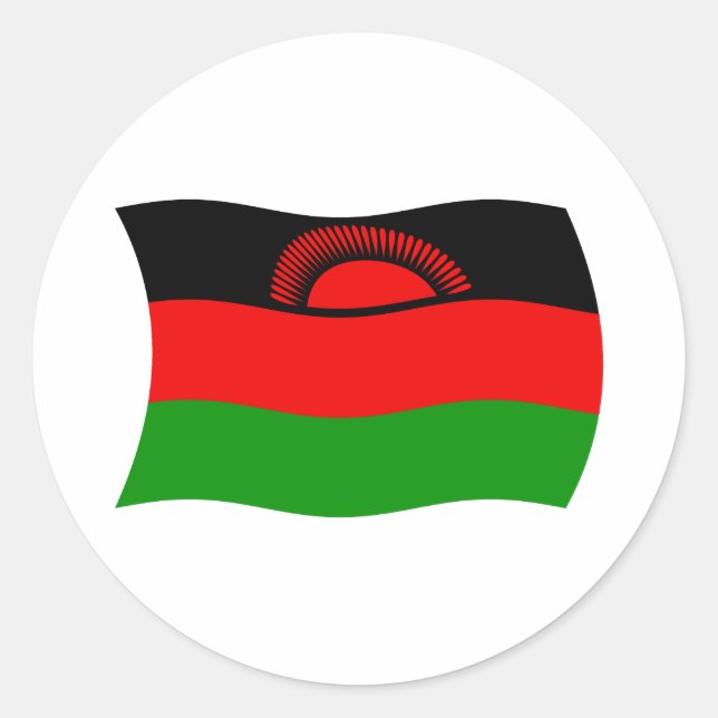 Malawi Flag Sticker (Vorderseite)