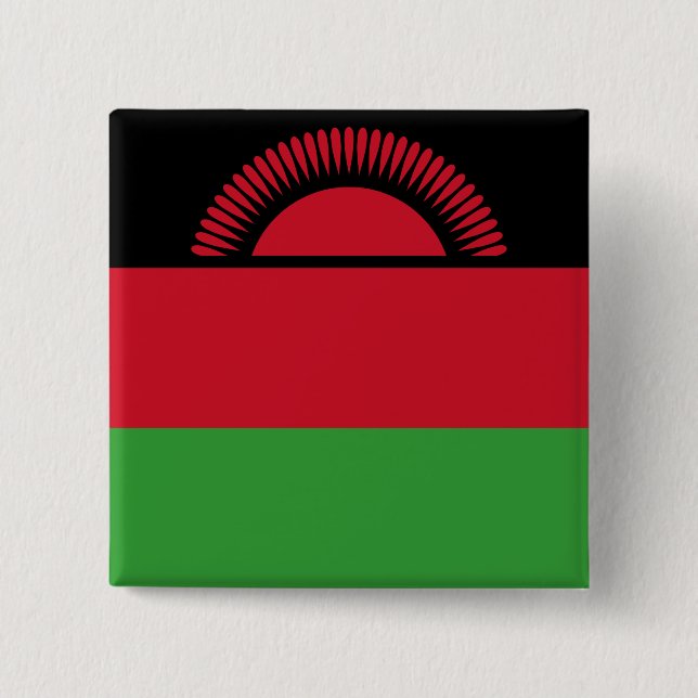 Malawi-Flagge Button (Vorderseite)