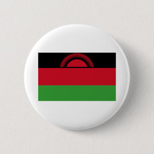 Malawi-Flagge Button
