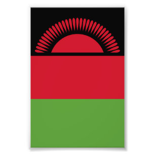 Malawi-Flagge Fotodruck