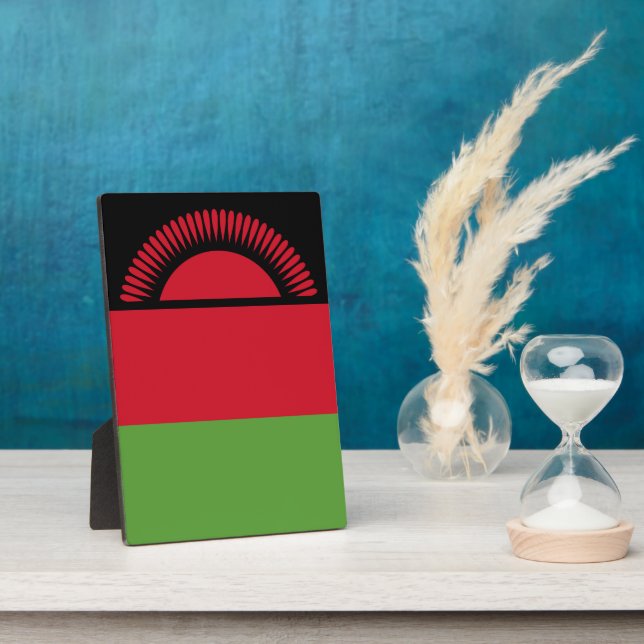 Malawi-Flagge Fotoplatte (Seite)