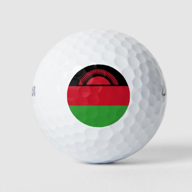 Malawi-Flagge Golfball (Vorderseite)