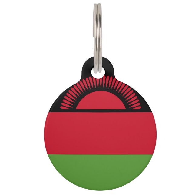 Malawi-Flagge Haustiermarke (Vorderseite)