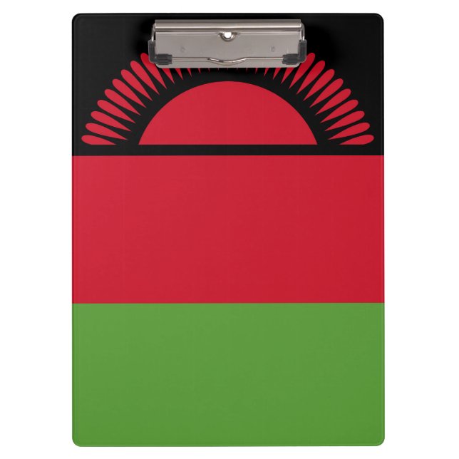 Malawi-Flagge Klemmbrett (Vorderseite)