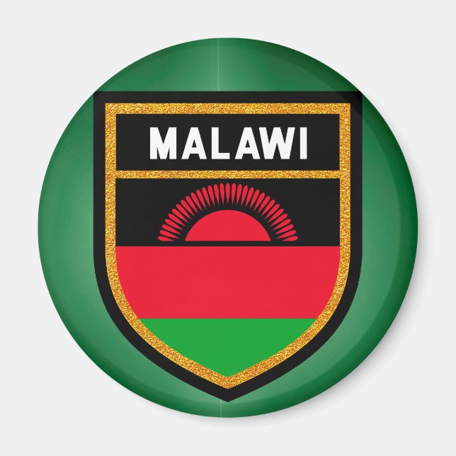 Malawi-Flagge Magnet (Vorne)