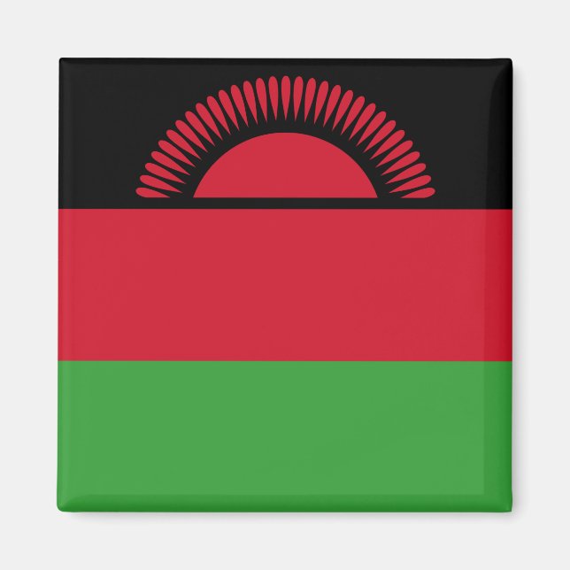 Malawi-Flagge Magnet (Vorne)