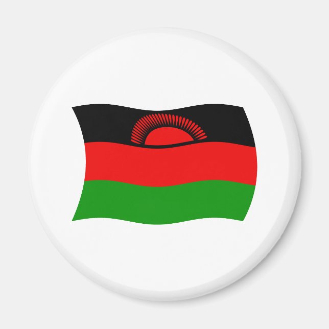 Malawi-Flagge-Magnet Magnet (Vorne)