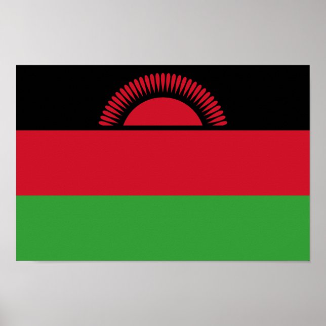 Malawi-Flagge Poster (Vorne)