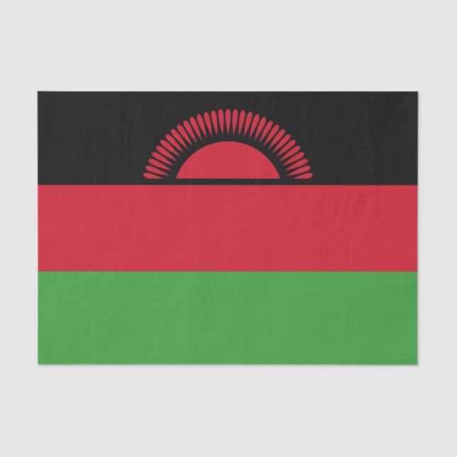 Malawi-Flagge Seidenpapier (Vorderseite)