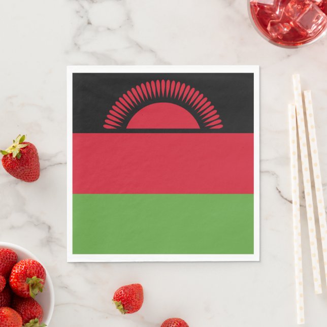 Malawi-Flagge Serviette (Beispiel)