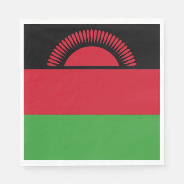 Malawi-Flagge Serviette (Vorderseite)