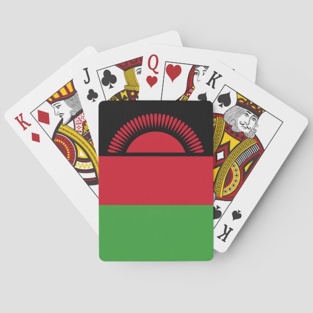 Malawi-Flagge Spielkarten (Rückseite)