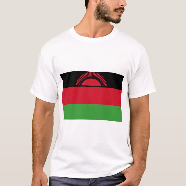 Malawi-Flagge T-Shirt (Vorderseite)