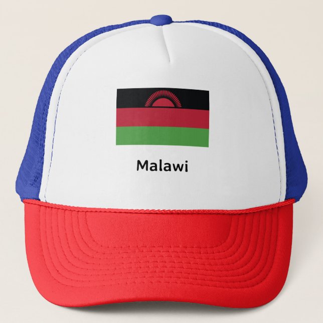 Malawi-Flagge Truckerkappe (Vorderseite)