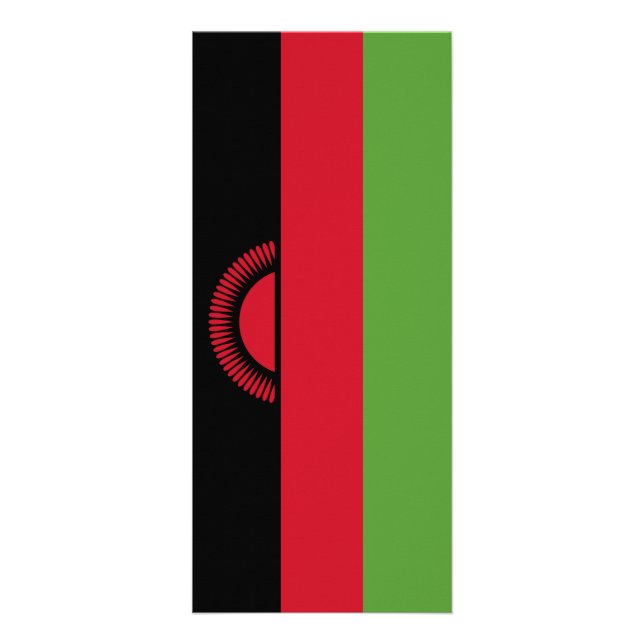 Malawi-Flagge Werbekarte (Vorne)