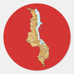Malawi Map Sticker