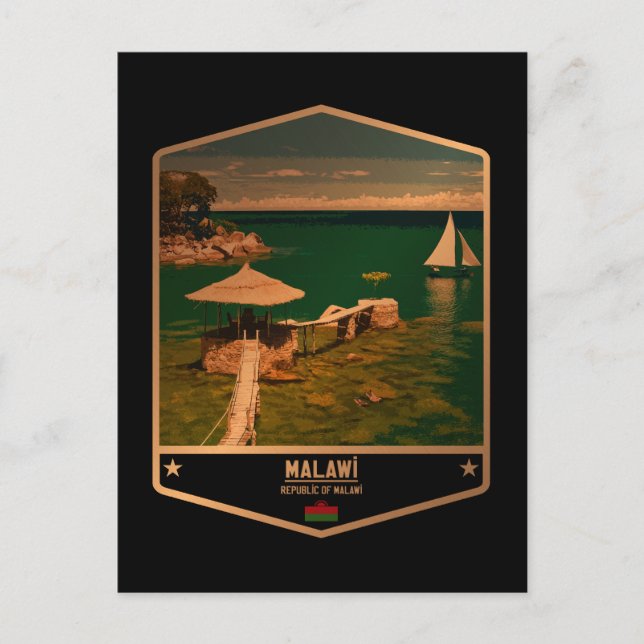 Malawi Postkarte (Vorderseite)