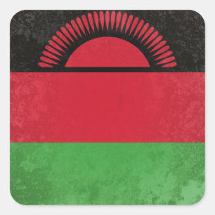 Malawi Quadratischer Aufkleber