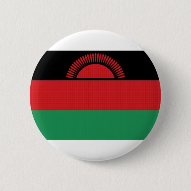 Malawi-Staatsflagge Button (Vorderseite)