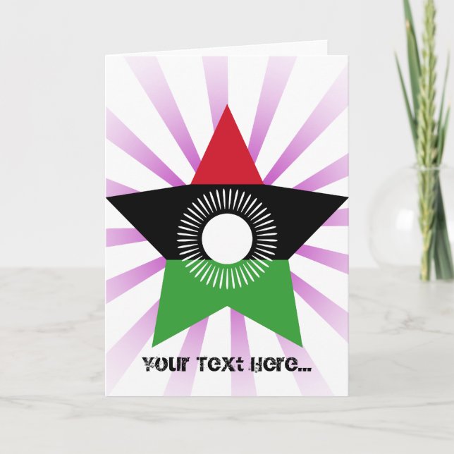 Malawi-Stern Feiertagskarte (Vorderseite)