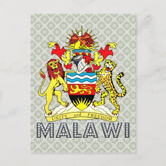 Malawi-Wappen Postkarte (Vorderseite)