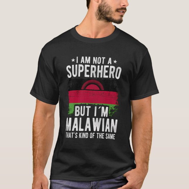 Malawian Malawi Flag Origin Iâ´M Malawian T-Shirt (Vorderseite)