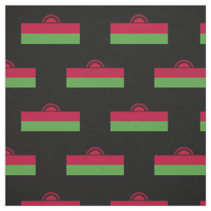 Malawische Flagge Stoff