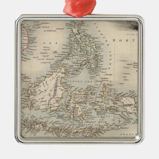 Malay Archipel oder Ostindien Ornament Aus Metall (Vorne)