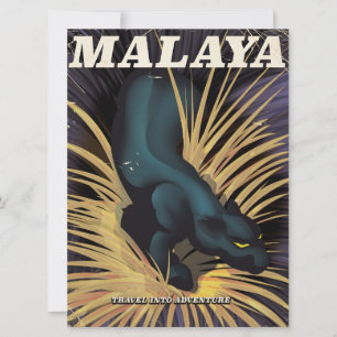 Malaya Vintage Reiseplakat.