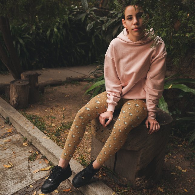 Malayan Tapirs Cinnamon Copper Orange Patterned Leggings (Von Creator hochgeladen)