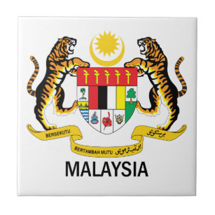 MALAYSIA - Emblem/Flagge/Symbol/Wappen Fliese