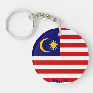 Malaysia Flag Charming Patriotic Schlüsselanhänger