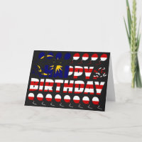 Malaysia Flag Patriotic Birthday