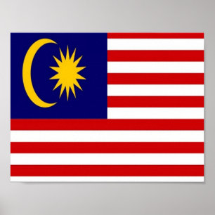 Malaysia - Flag - Poster
