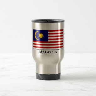 Malaysia Flag Travel Mug Reisebecher