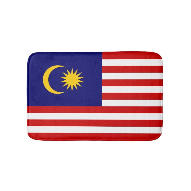 Malaysia-Flagge Badematte (Vorderseite)
