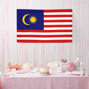 Malaysia-Flagge Banner