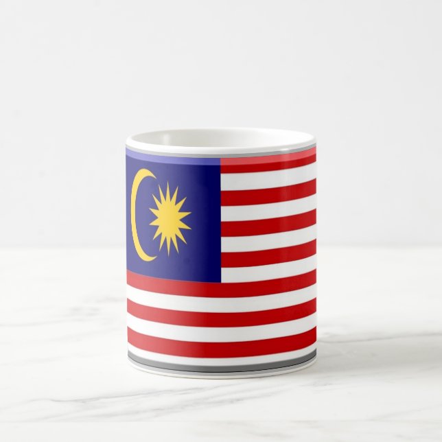 Malaysia - Flagge - Kaffeetasse (Mittel)