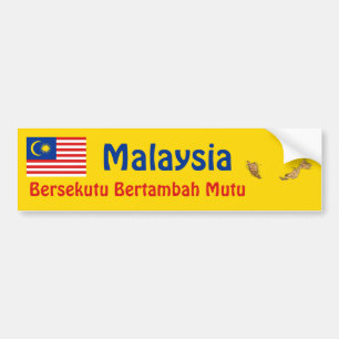 Malaysia-Flagge + Karte Aufkleber Autoaufkleber