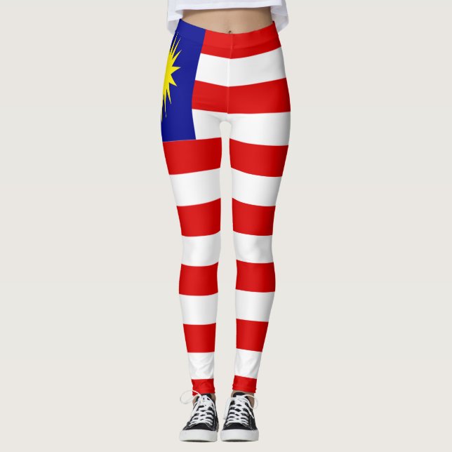Malaysia-Flagge Leggings (Vorderseite)