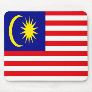 Malaysia-Flagge Mousepad