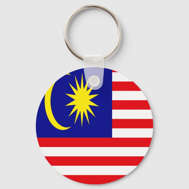 Malaysia-Flagge Schlüsselanhänger (Vorderseite)