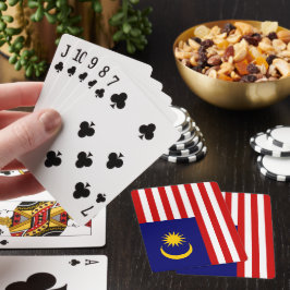 Malaysia-Flagge Spielkarten