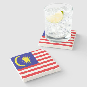 Malaysia-Flagge Steinuntersetzer