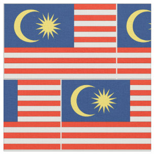 Malaysia-Flagge Stoff