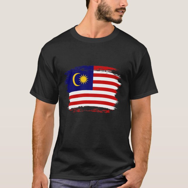 Malaysia-Flagge T-Shirt (Vorderseite)